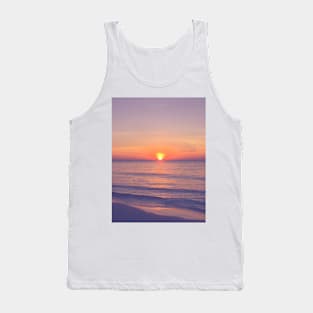 Orange Sunset Purple Sky Photo Tank Top